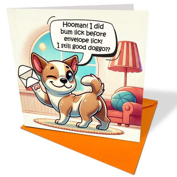 Bumlick Dog Card