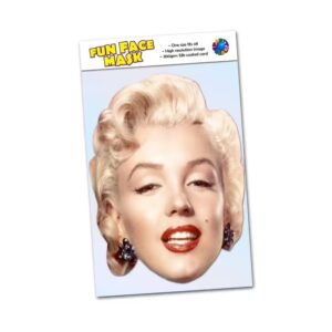 Realistic face mask of Marilyn Monroe