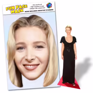 Realistic face masks and 20cm desktop cutout of Lisa Kudrow