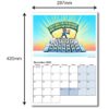 Dimensions of the Funny Motivation Calendar 2025