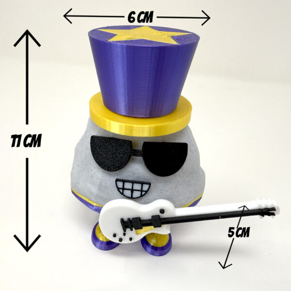 Rock Star Pet Rock - MEASUREMENT