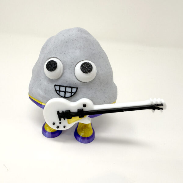 Rock Star Pet Rock - With Guitar