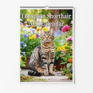European Shorthair Cat Calendar